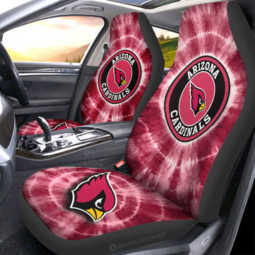 Arizona Cardinals Car Seat Covers Custom Tie Dye Car Accessories - Gearcarcover - 1