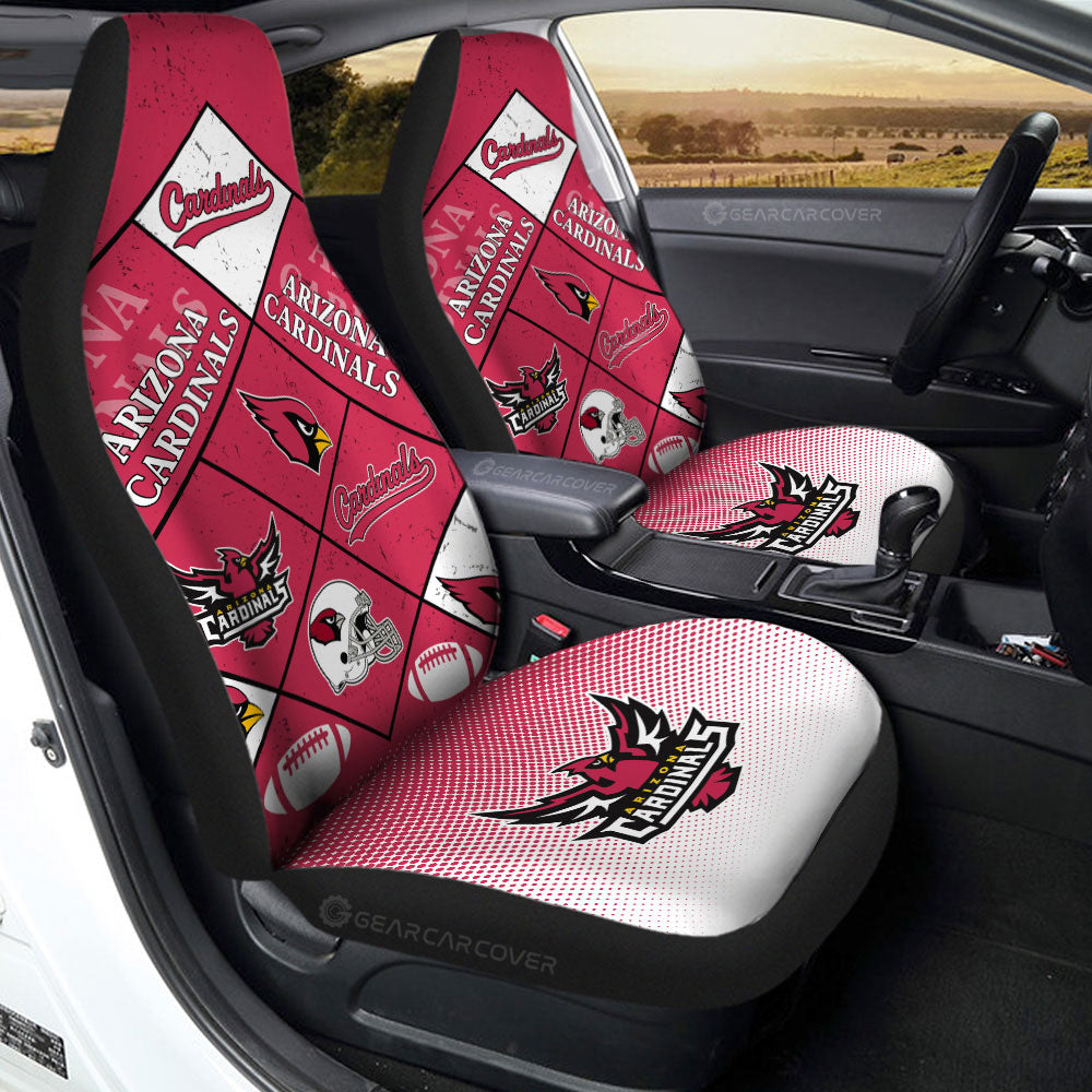 Arizona Cardinals Car Seat Covers Sporty Team Collection - Gearcarcover - 2