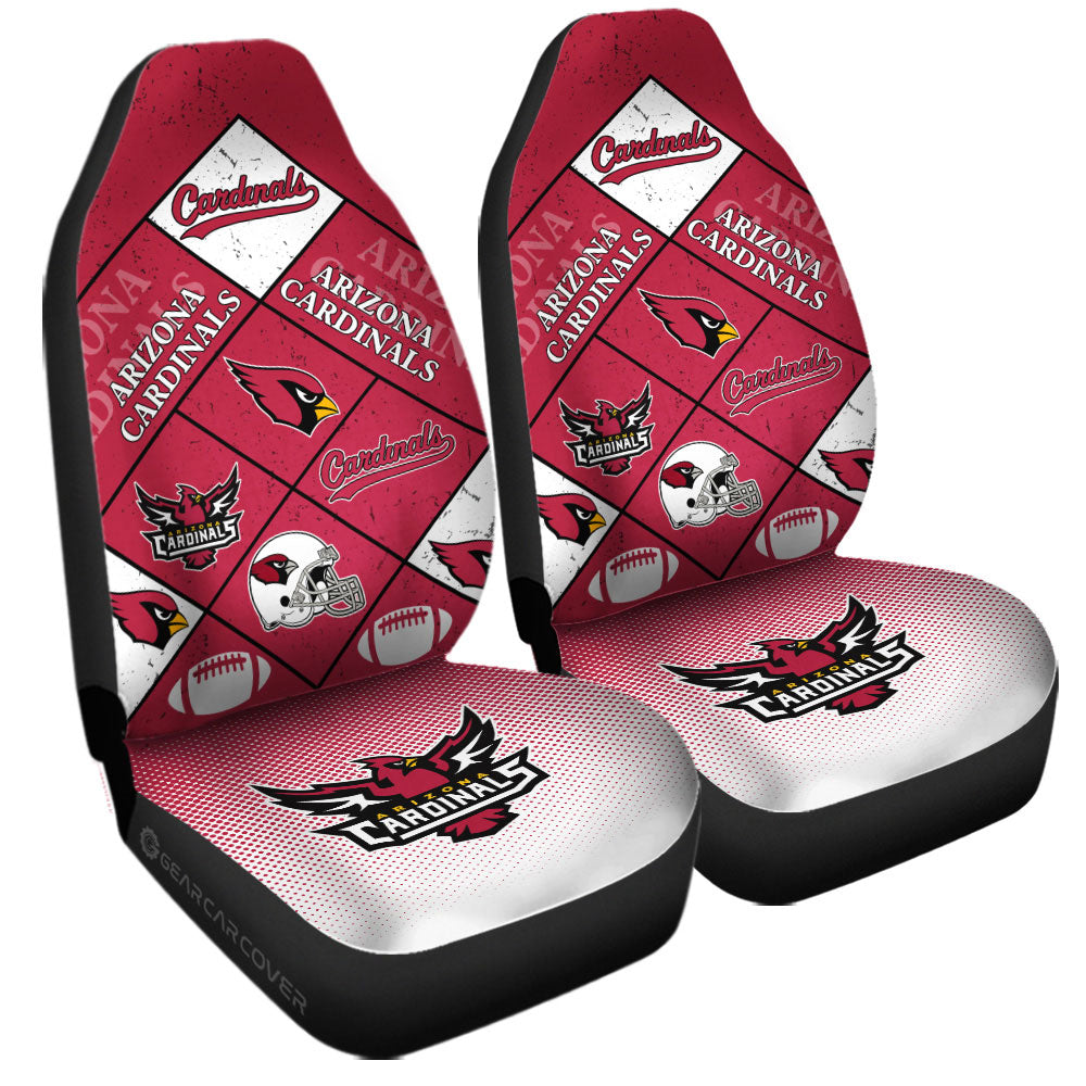 Arizona Cardinals Car Seat Covers Sporty Team Collection - Gearcarcover - 3
