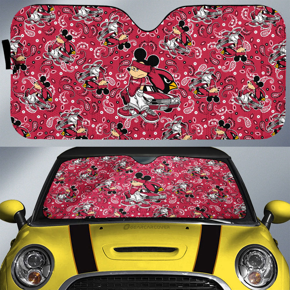 Arizona Cardinals Car Sunshade Cartoon Theme Collection - Gearcarcover - 1