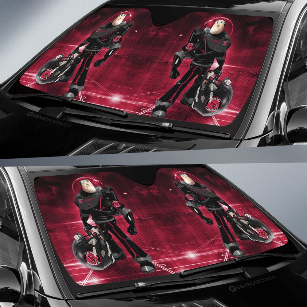 Arizona Cardinals Car Sunshade Custom Car Accessories For Fan - Gearcarcover - 2