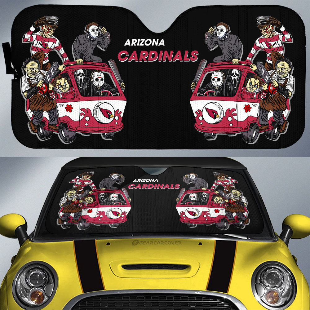 Arizona Cardinals Car Sunshade Custom Car Accessories - Gearcarcover - 1