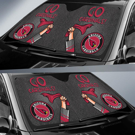 Arizona Cardinals Car Sunshade Custom Car Accessories - Gearcarcover - 2