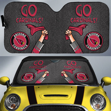 Arizona Cardinals Car Sunshade Custom Car Accessories - Gearcarcover - 1