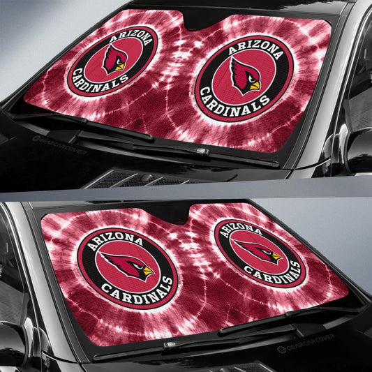 Arizona Cardinals Car Sunshade Custom Tie Dye Car Accessories - Gearcarcover - 2