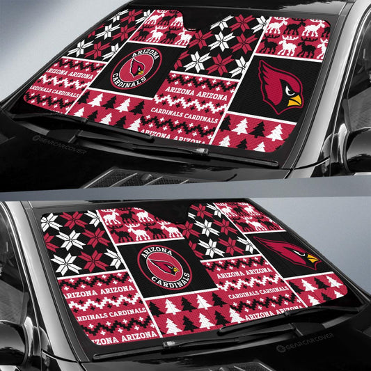 Arizona Cardinals Car Sunshade Custom Ugly Style Car Accessories - Gearcarcover - 2