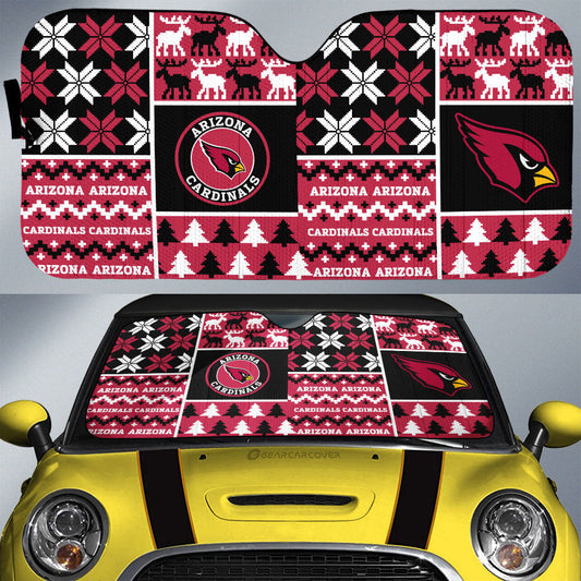 Arizona Cardinals Car Sunshade Custom Ugly Style Car Accessories - Gearcarcover - 1