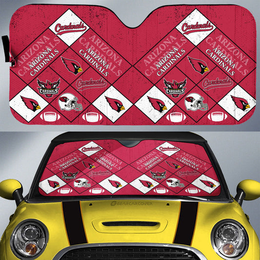 Arizona Cardinals Car Sunshade Sporty Team Collection - Gearcarcover - 1
