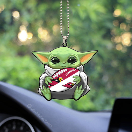 Arizona Cardinals Ornament Baby Yoda Car Accessories - Gearcarcover - 2