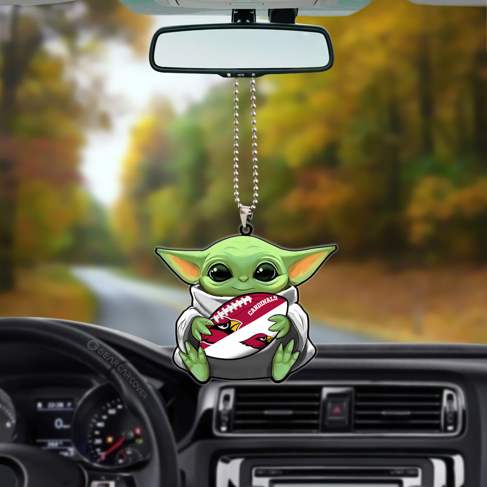 Arizona Cardinals Ornament Baby Yoda Car Accessories - Gearcarcover - 3