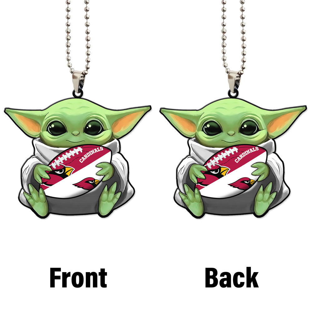 Arizona Cardinals Ornament Baby Yoda Car Accessories - Gearcarcover - 4