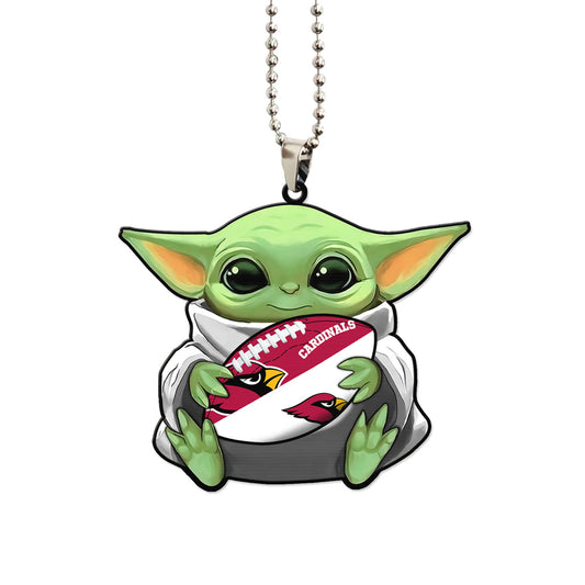 Arizona Cardinals Ornament Baby Yoda Car Accessories - Gearcarcover - 1