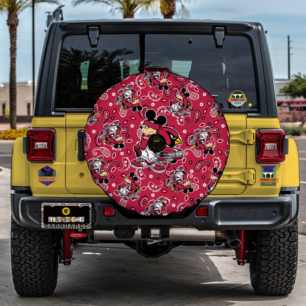 Arizona Cardinals Spare Tire Covers Camera Hole Cartoon Theme Collection - Gearcarcover - 2