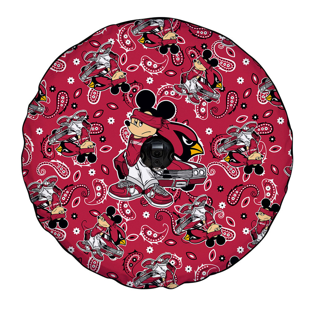 Arizona Cardinals Spare Tire Covers Camera Hole Cartoon Theme Collection - Gearcarcover - 4