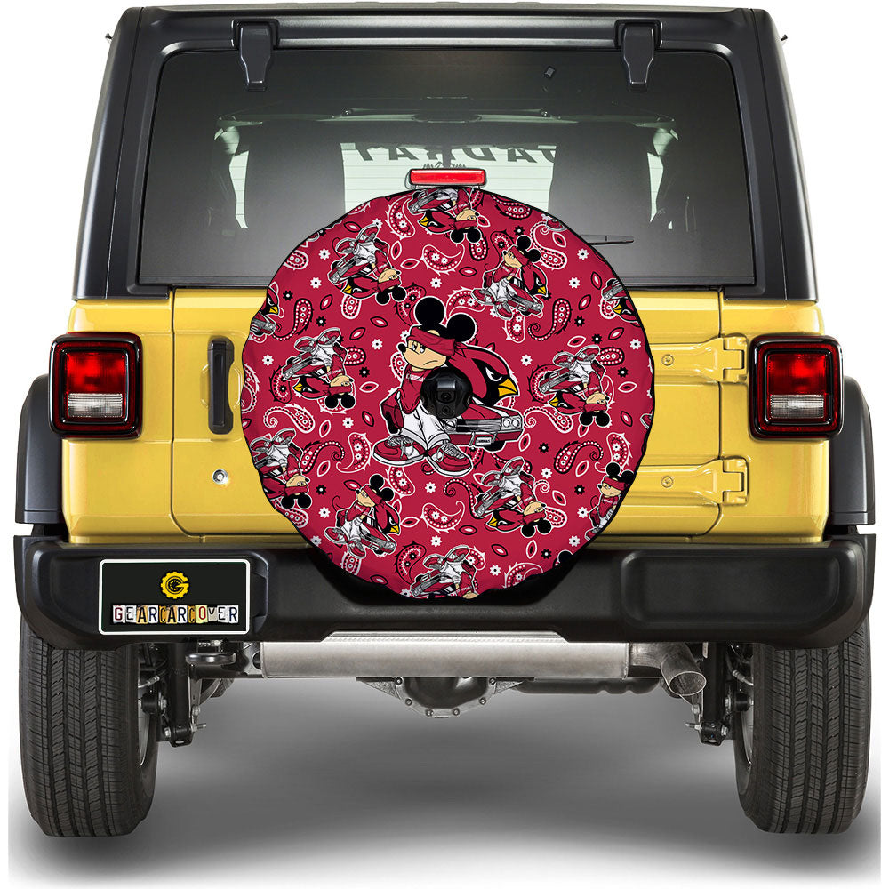 Arizona Cardinals Spare Tire Covers Camera Hole Cartoon Theme Collection - Gearcarcover - 1