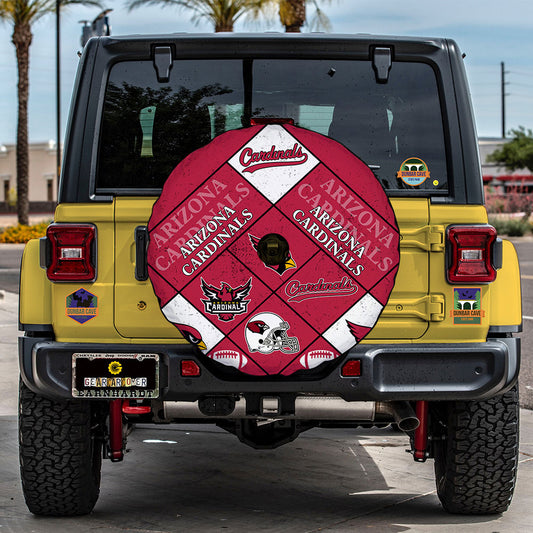 Arizona Cardinals Spare Tire Covers Camera Hole Sporty Team Collection - Gearcarcover - 2