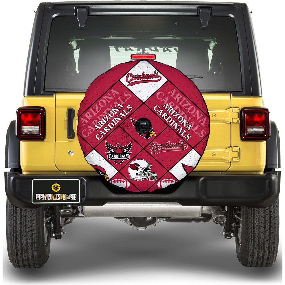 Arizona Cardinals Spare Tire Covers Camera Hole Sporty Team Collection - Gearcarcover - 1