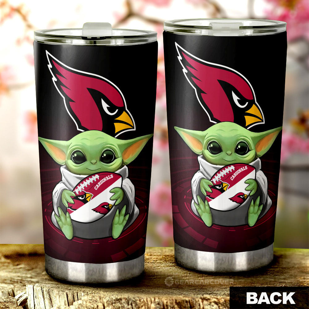 Arizona Cardinals Tumbler Cup Custom Car Accessories For Fan - Gearcarcover - 2