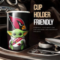 Arizona Cardinals Tumbler Cup Custom Car Accessories For Fan - Gearcarcover - 3