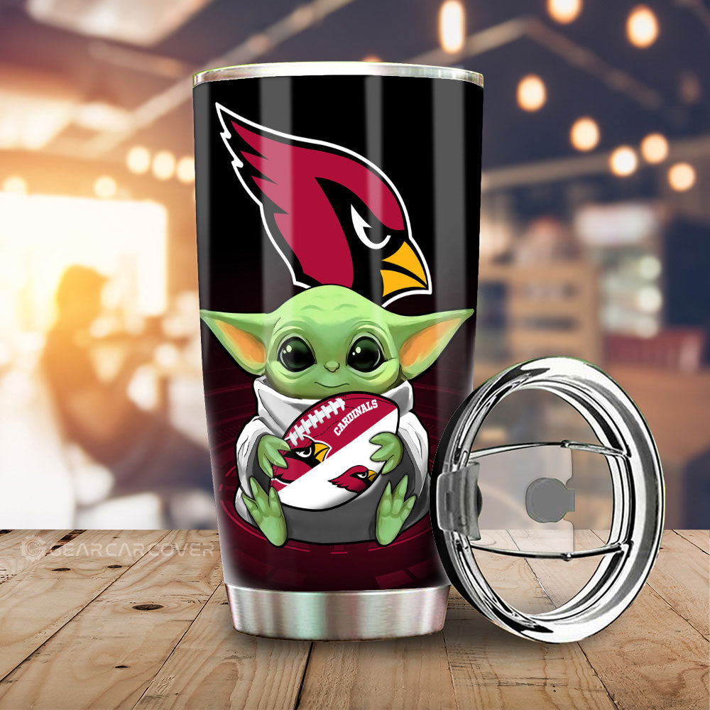 Arizona Cardinals Tumbler Cup Custom Car Accessories For Fan - Gearcarcover - 1