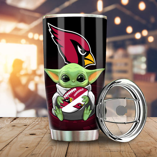 Arizona Cardinals Tumbler Cup Custom Car Accessories For Fan - Gearcarcover - 1