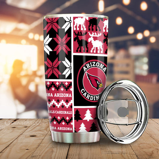 Arizona Cardinals Tumbler Cup Custom Ugly Style Car Accessories - Gearcarcover - 1
