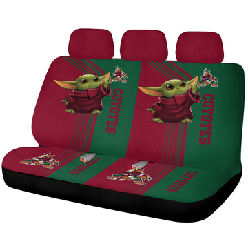 Arizona Coyotes Car Back Seat Covers Custom Car Accessories - Gearcarcover - 1