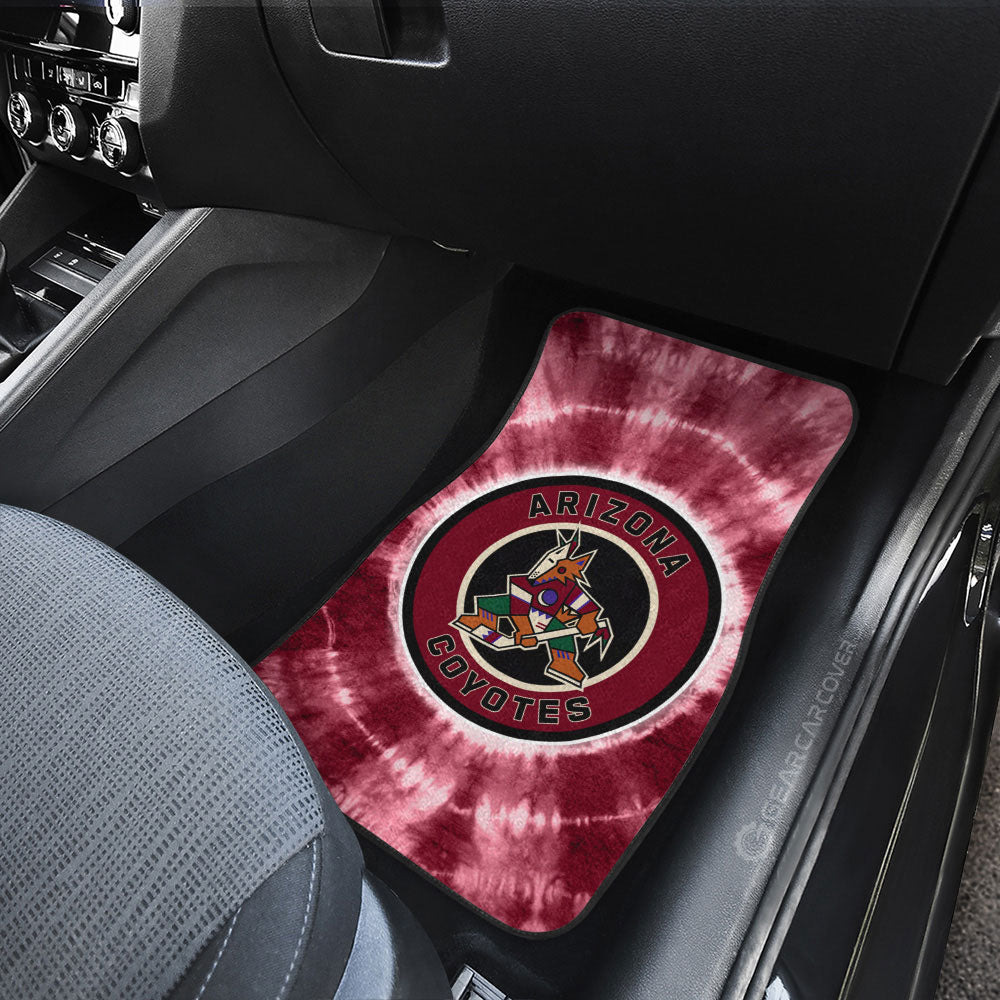 Arizona Coyotes Car Floor Mats Custom Tie Dye Car Accessories - Gearcarcover - 3