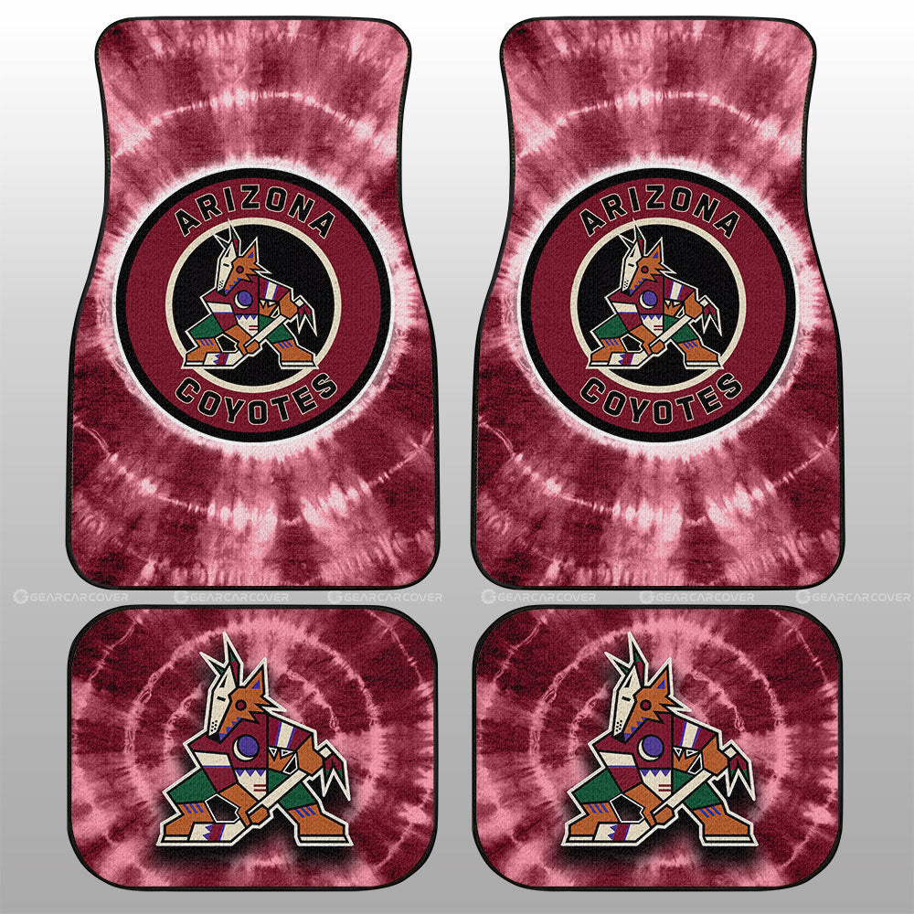 Arizona Coyotes Car Floor Mats Custom Tie Dye Car Accessories - Gearcarcover - 1