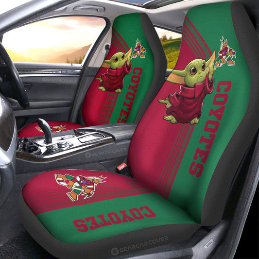 Arizona Coyotes Car Seat Covers Baby Yoda Car Accessories - Gearcarcover - 1