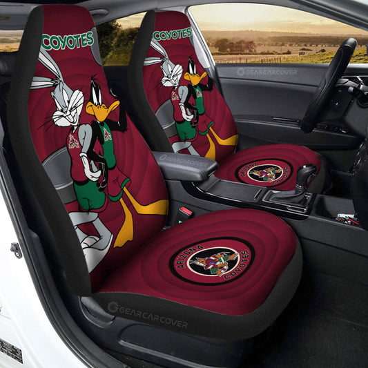Arizona Coyotes Car Seat Covers Custom Car Accessories - Gearcarcover - 2