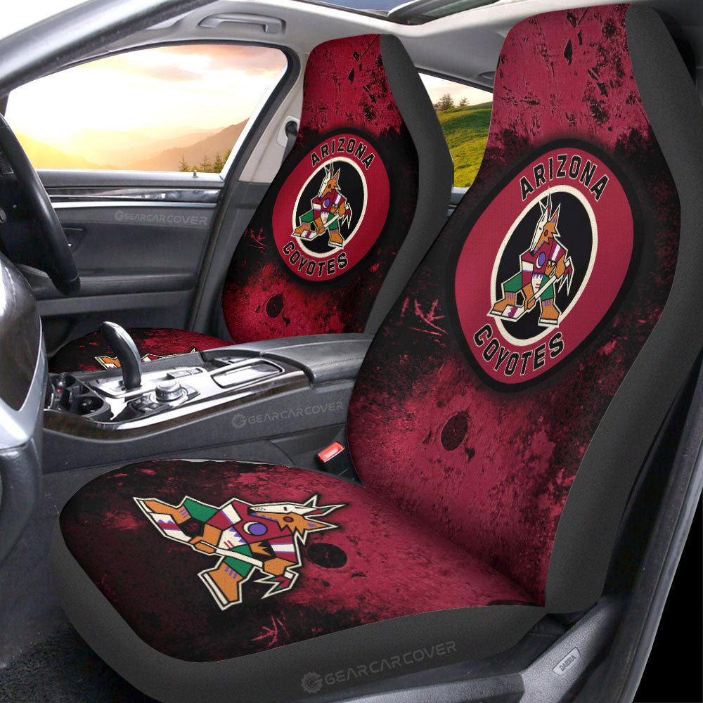 Arizona Coyotes Car Seat Covers Custom Car Accessories - Gearcarcover - 1