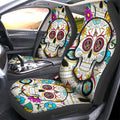 Arizona Coyotes Car Seat Covers Custom Sugar Skull Car Accessories - Gearcarcover - 1