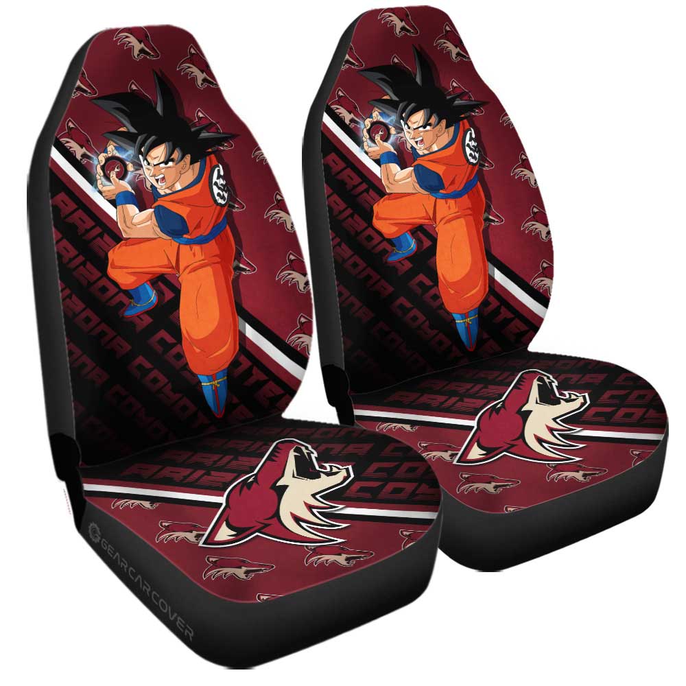 Arizona Coyotes Car Seat Covers Goku Car Decorations For Fans - Gearcarcover - 3