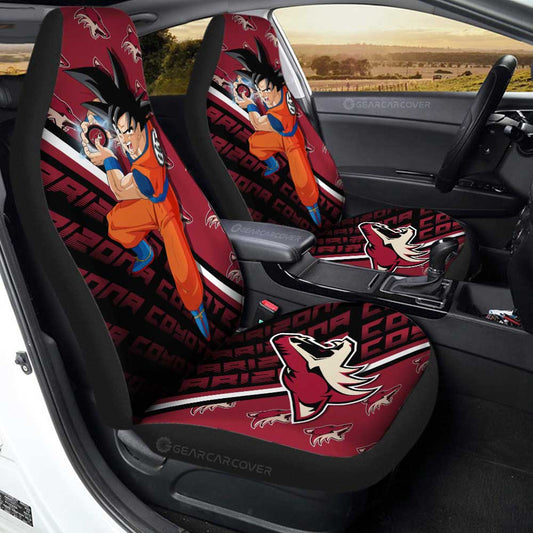Arizona Coyotes Car Seat Covers Goku Car Decorations For Fans - Gearcarcover - 1