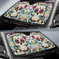 Arizona Coyotes Car Sunshade Custom Sugar Skull Car Accessories - Gearcarcover - 2