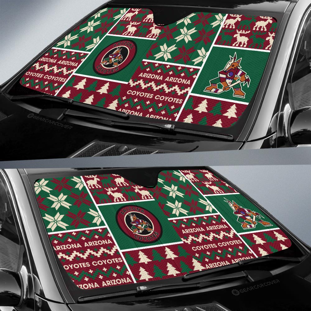 Arizona Coyotes Car Sunshade Custom Ugly Style Car Accessories - Gearcarcover - 2