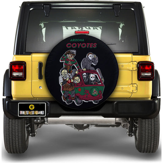 Arizona Coyotes Spare Tire Covers Horror Characters Car Accessories - Gearcarcover - 1