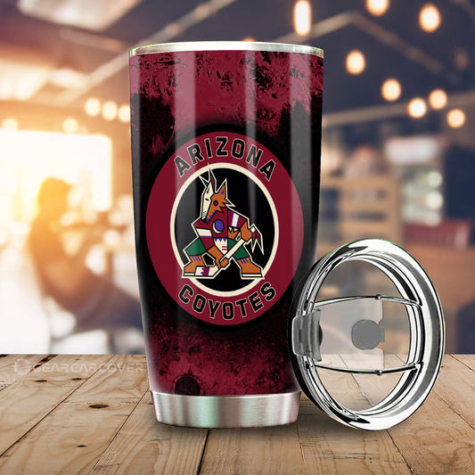 Arizona Coyotes Tumbler Cup Custom Car Accessories - Gearcarcover - 2
