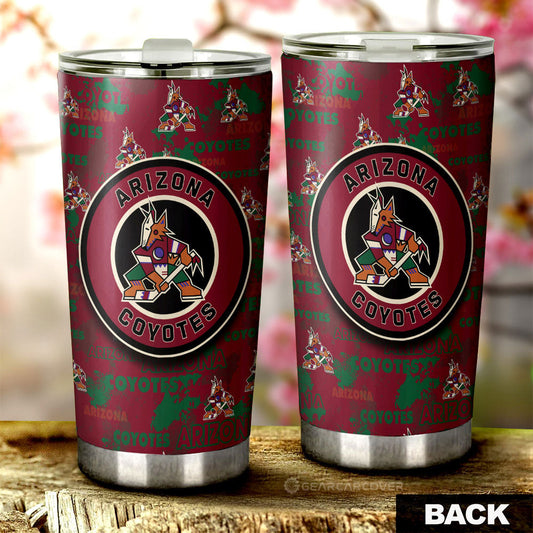 Arizona Coyotes Tumbler Cup Custom Car Accessories - Gearcarcover - 2