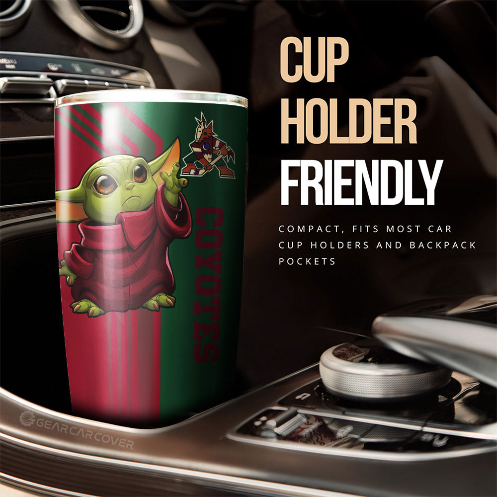 Arizona Coyotes Tumbler Cup Custom Car Accessories - Gearcarcover - 3