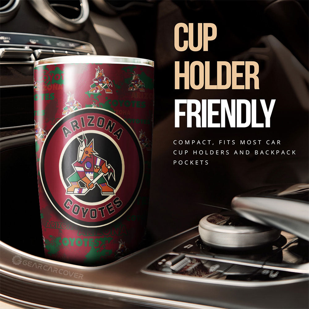 Arizona Coyotes Tumbler Cup Custom Car Accessories - Gearcarcover - 3