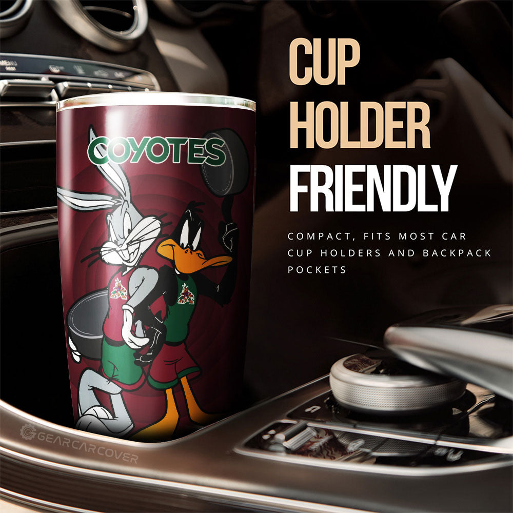 Arizona Coyotes Tumbler Cup Custom Car Accessories - Gearcarcover - 3