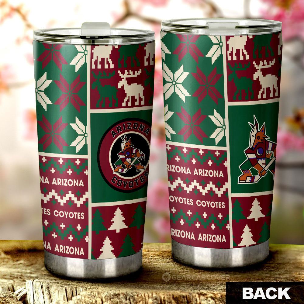 Arizona Coyotes Tumbler Cup Custom Ugly Style Car Accessories - Gearcarcover - 2