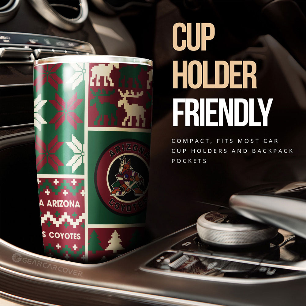 Arizona Coyotes Tumbler Cup Custom Ugly Style Car Accessories - Gearcarcover - 3