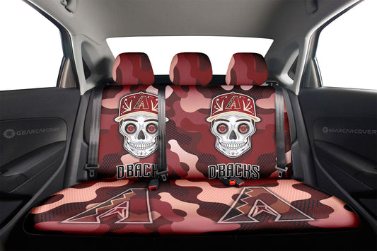 Arizona Diamondbacks Car Back Seat Covers Skull Theme Collection - Gearcarcover - 2