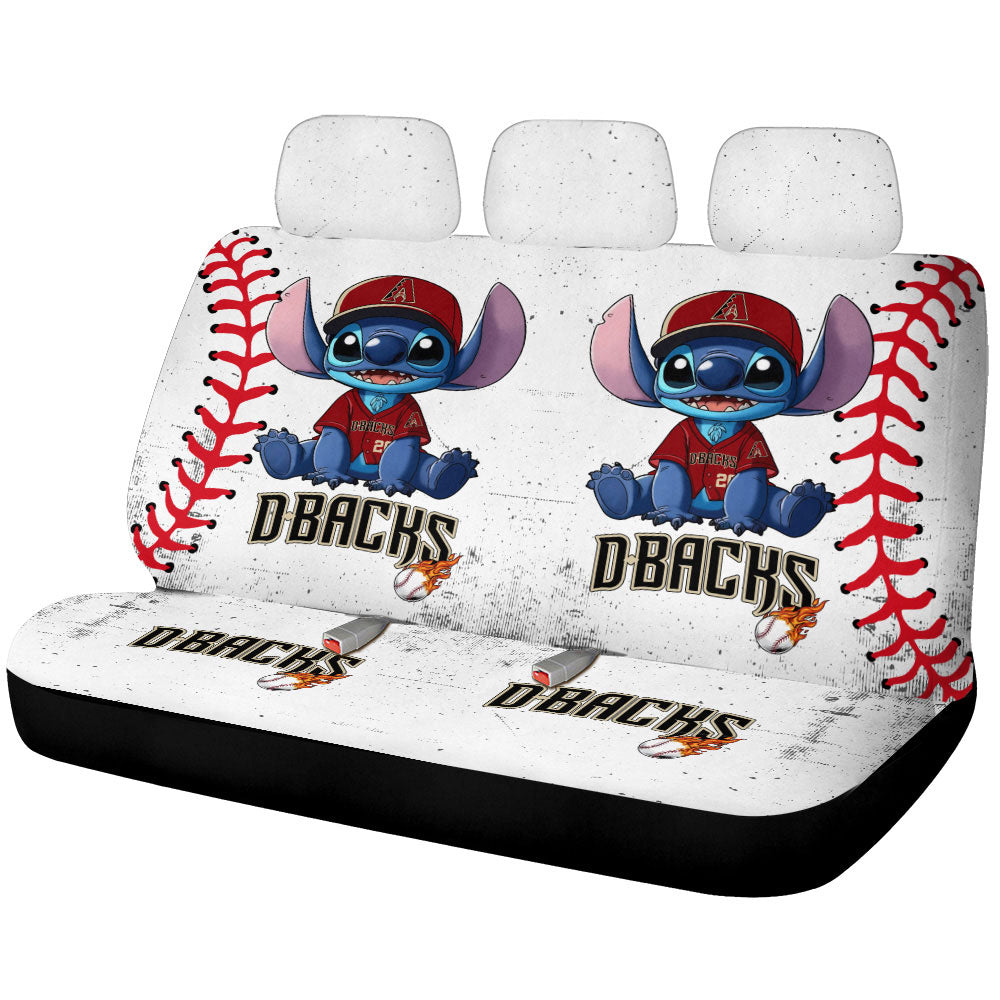 Arizona Diamondbacks Car Back Seat Covers Stitch Theme Collection - Gearcarcover - 1