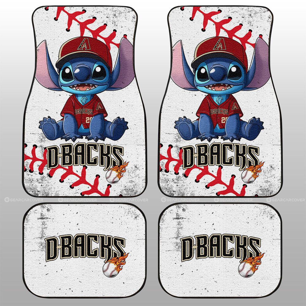 Arizona Diamondbacks Car Floor Mats Stitch Theme Collection - Gearcarcover - 1