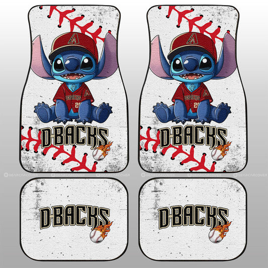 Arizona Diamondbacks Car Floor Mats Stitch Theme Collection - Gearcarcover - 1