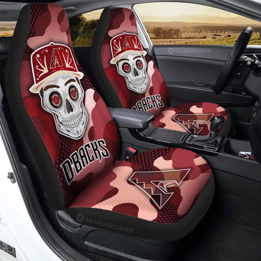Arizona Diamondbacks Car Seat Covers Skull Theme Collection - Gearcarcover - 2